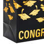 13" Mortarboards on Ombré Large Graduation Gift Bag With Tissue Paper, , large image number 5