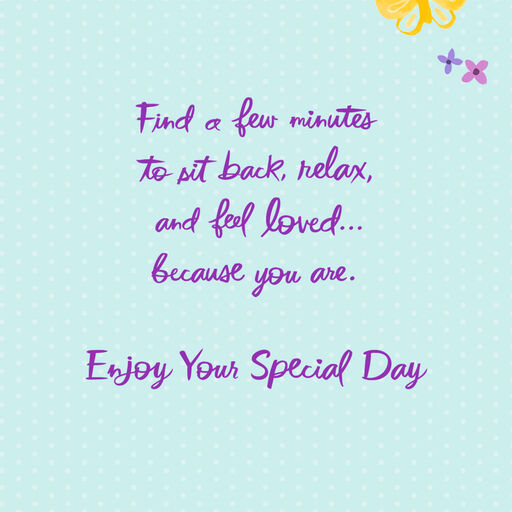 Sit Back, Relax and Feel Loved Mother's Day Card for Sister, 
