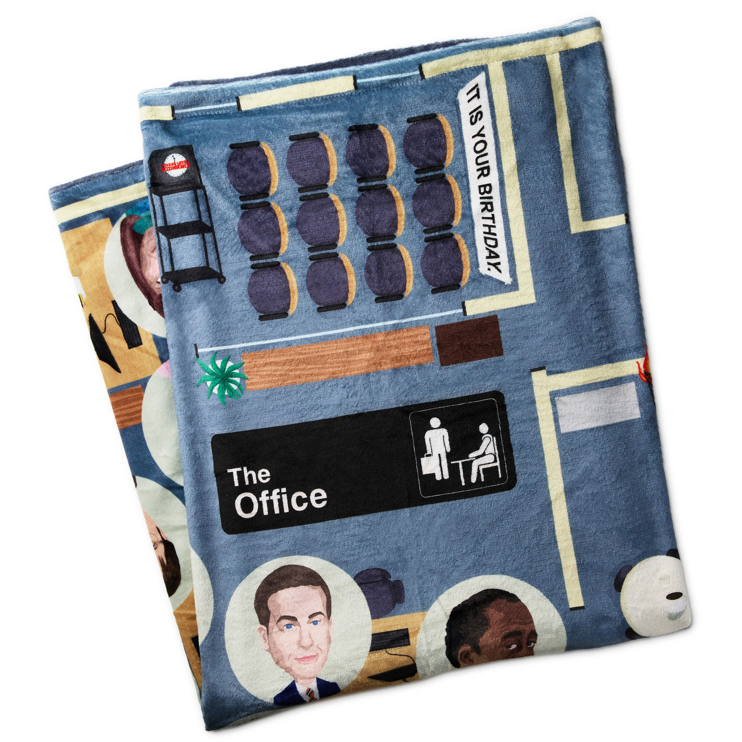 The Office Dunder Mifflin Floor Plan Throw Blanket, 50x60