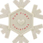 Our First Christmas White Snowflake Ornament closeup view image number 5
