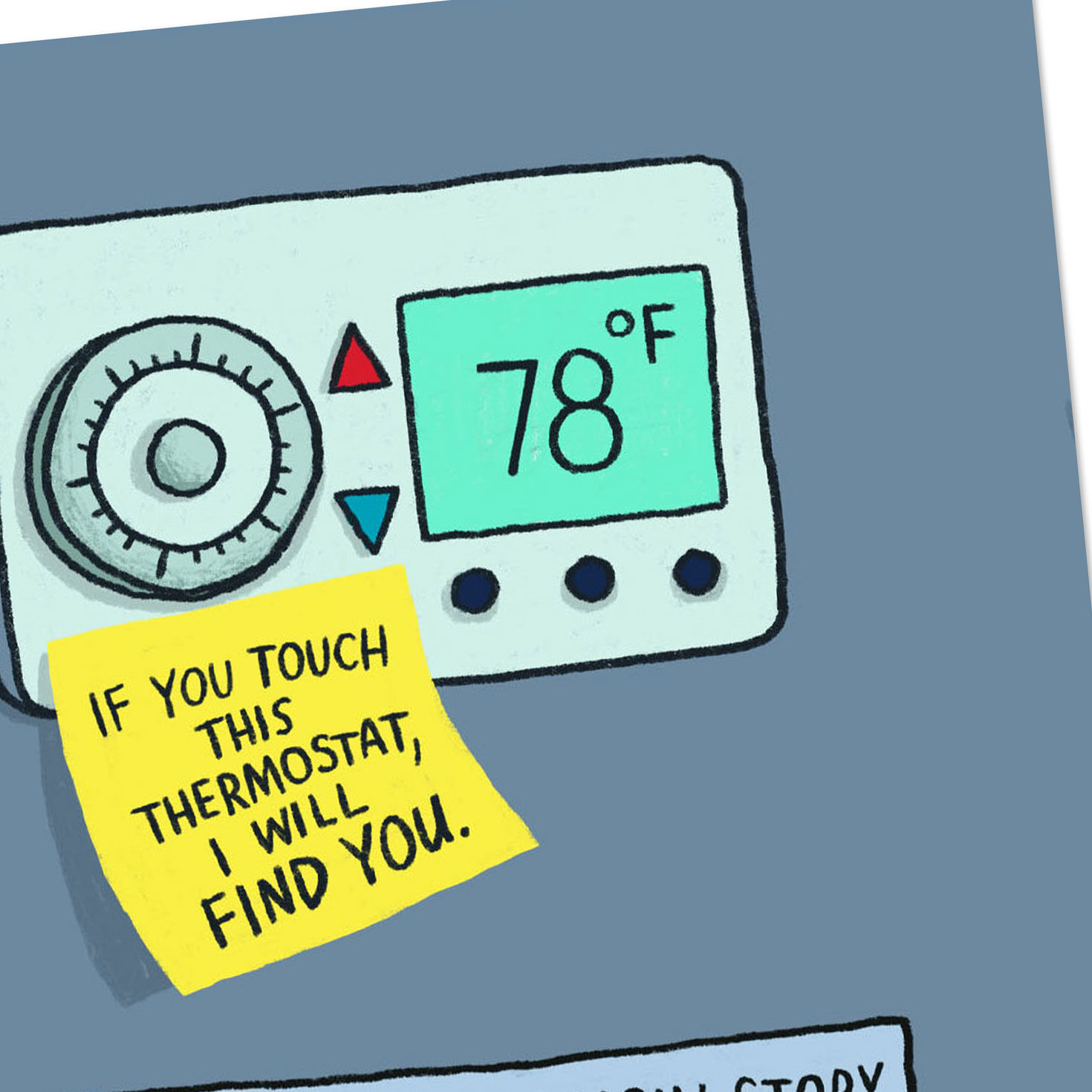 Dad Thermostat Wars Funny Father's Day Card Card Front Detail image number 4