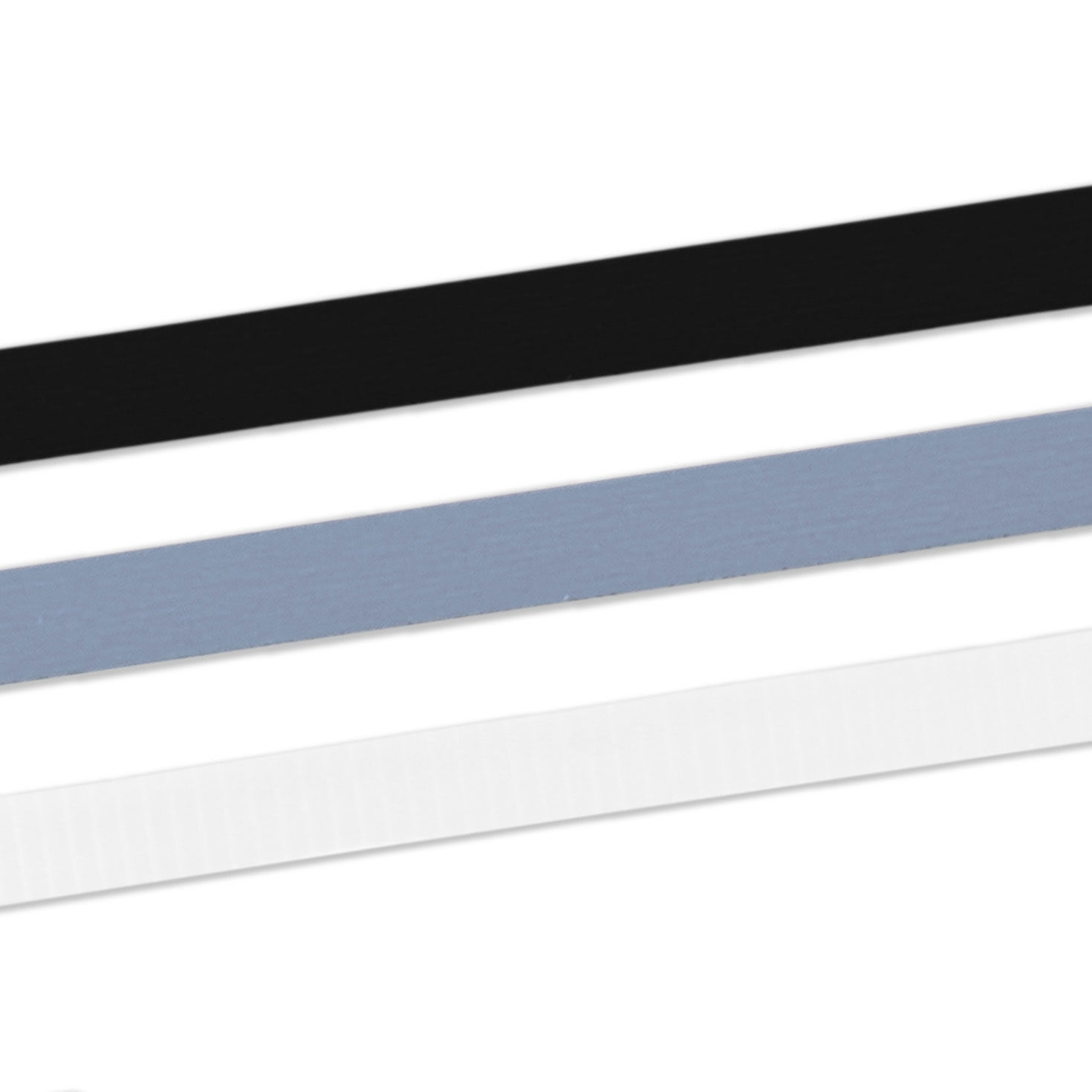 White/Gray/Black Curling Ribbons closeup view image number 4