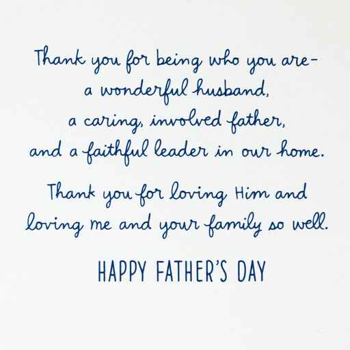 My Life Is Blessed Religious Father's Day Card for Husband, 