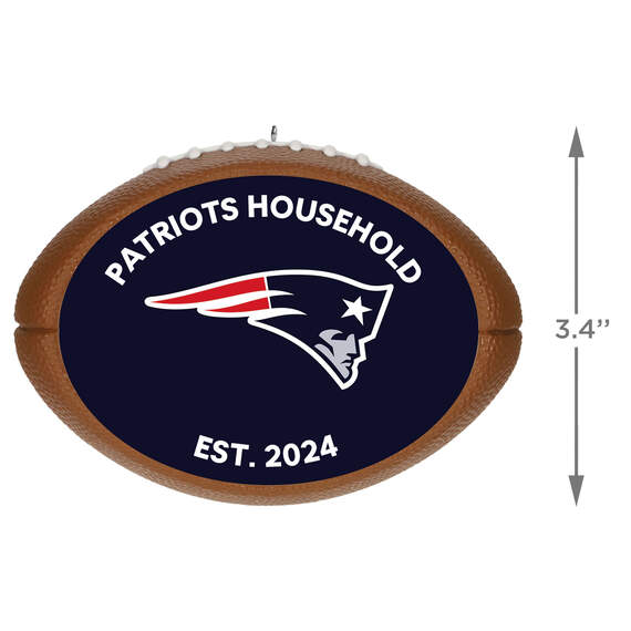 NFL Football New England Patriots Text Personalized Ornament, , large image number 3