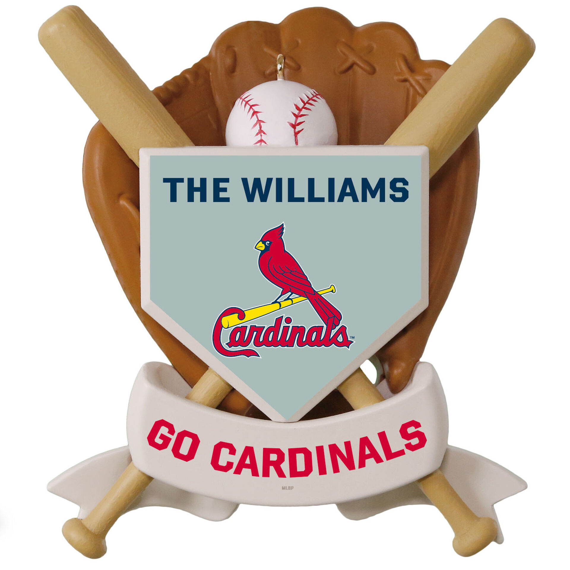 MLB Baseball Personalized Ornament, Cardinals™ Personalized Ornaments