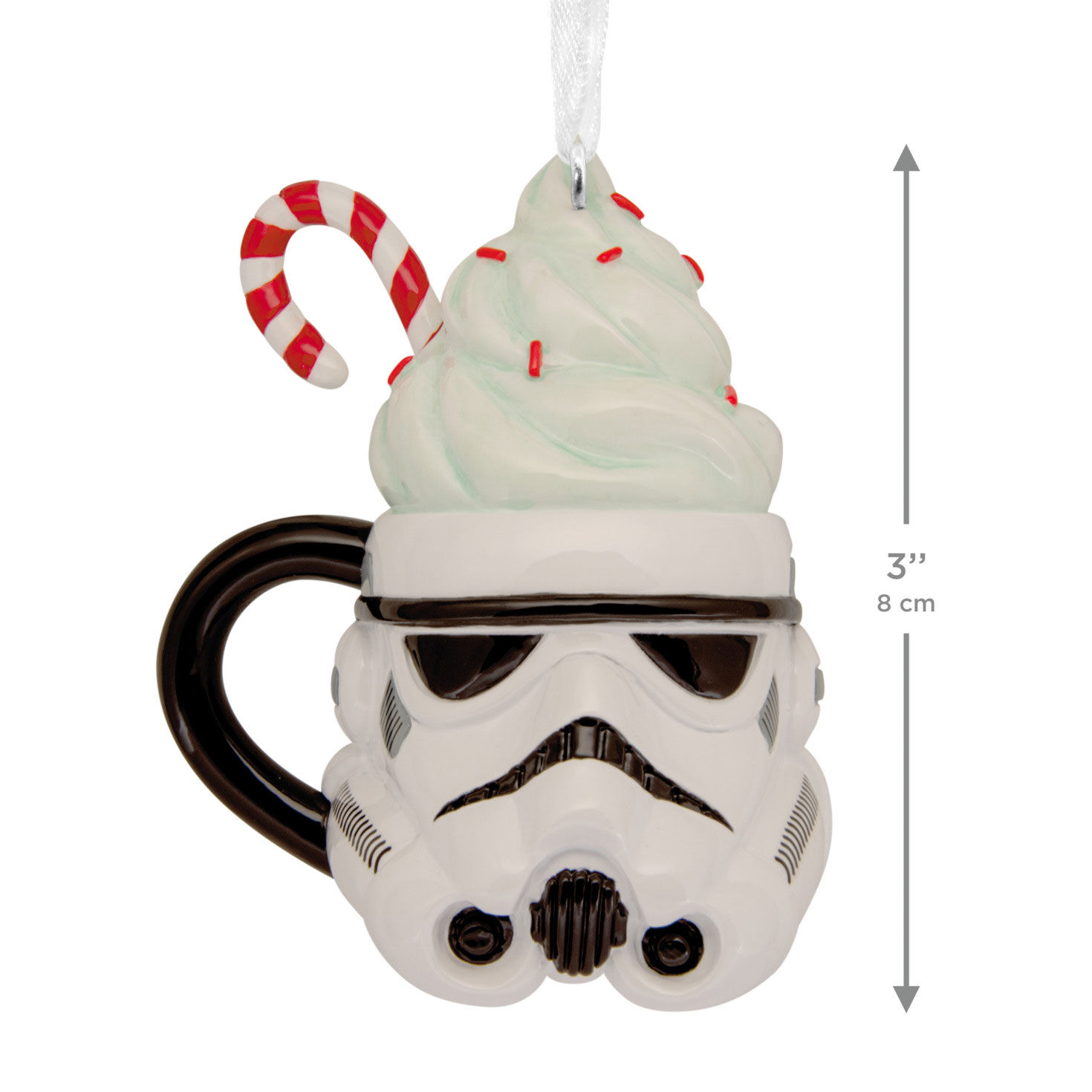 Star Wars Stormtrooper Mug Christmas Ornament measurement image number 3
