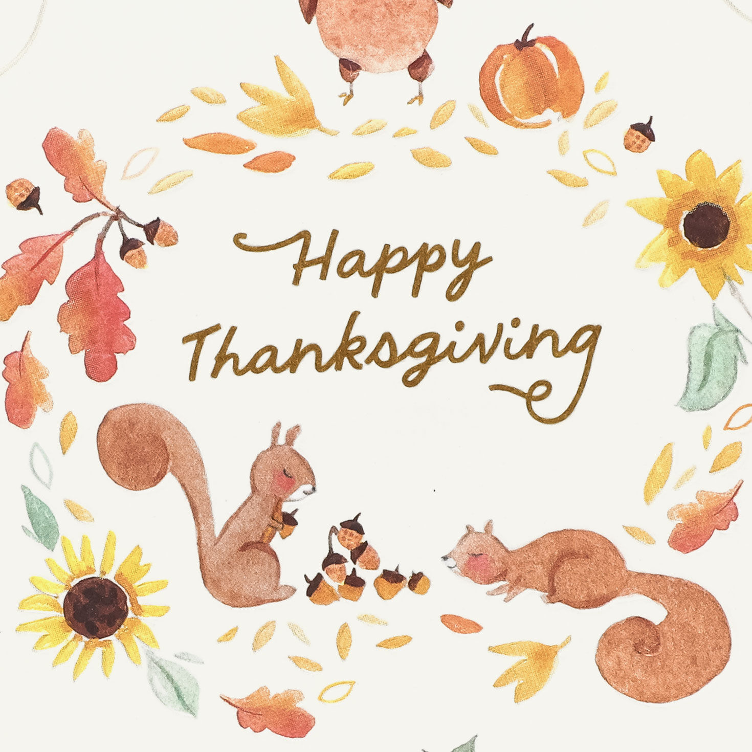 Turkey Art Religious Thanksgiving Card Card Front Detail image number 5