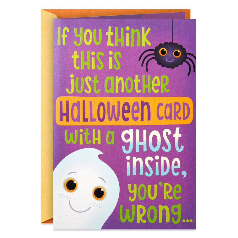 Ghost Hug Pop-Up Halloween Card for Kids