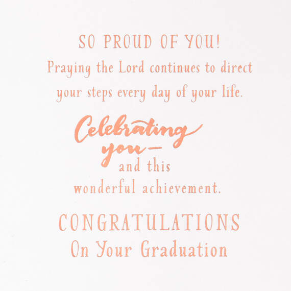 Follow the Lord Religious College Graduation Card, , large image number 2