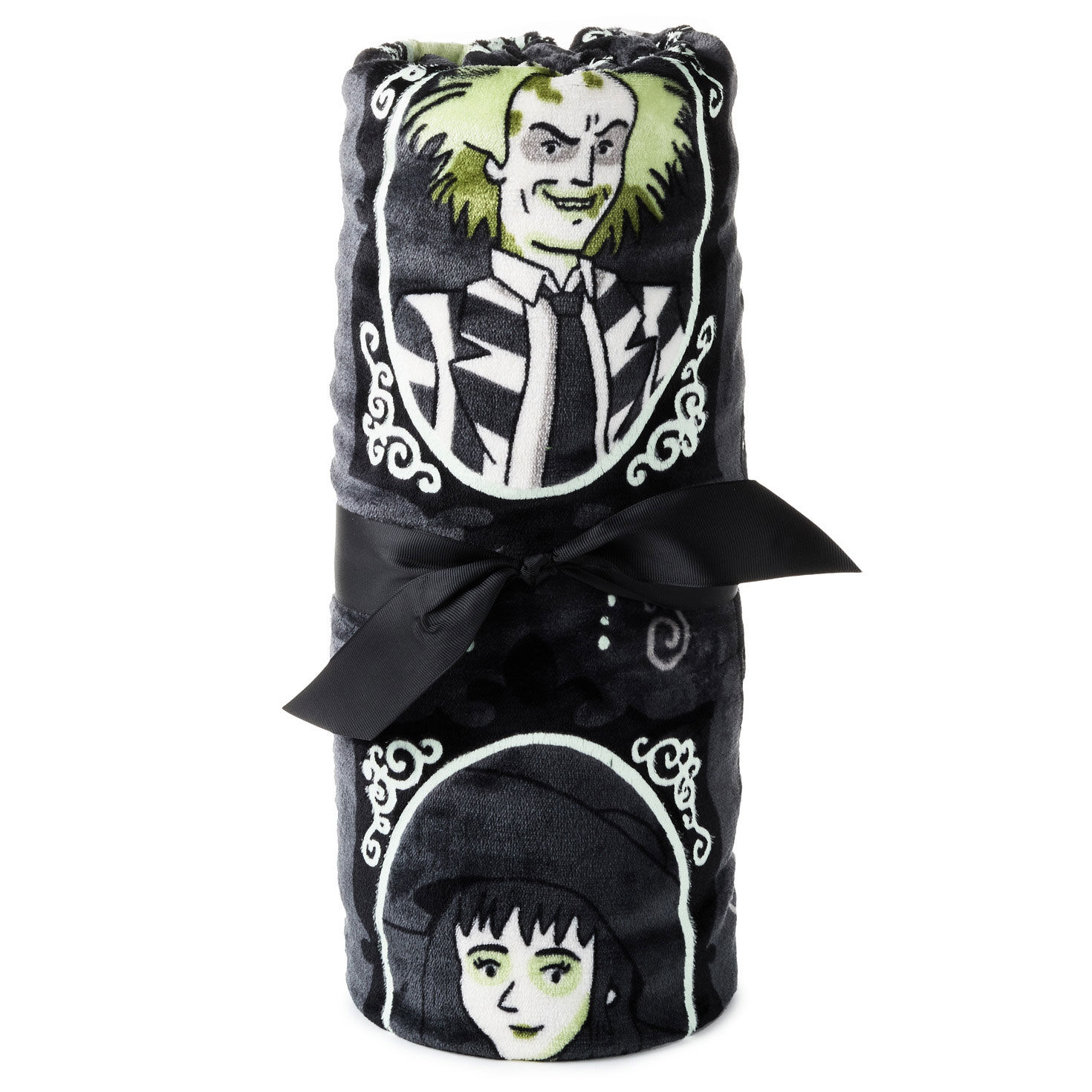 Beetlejuice&trade; Glow-in-the-Dark Throw Blanket  image number 6