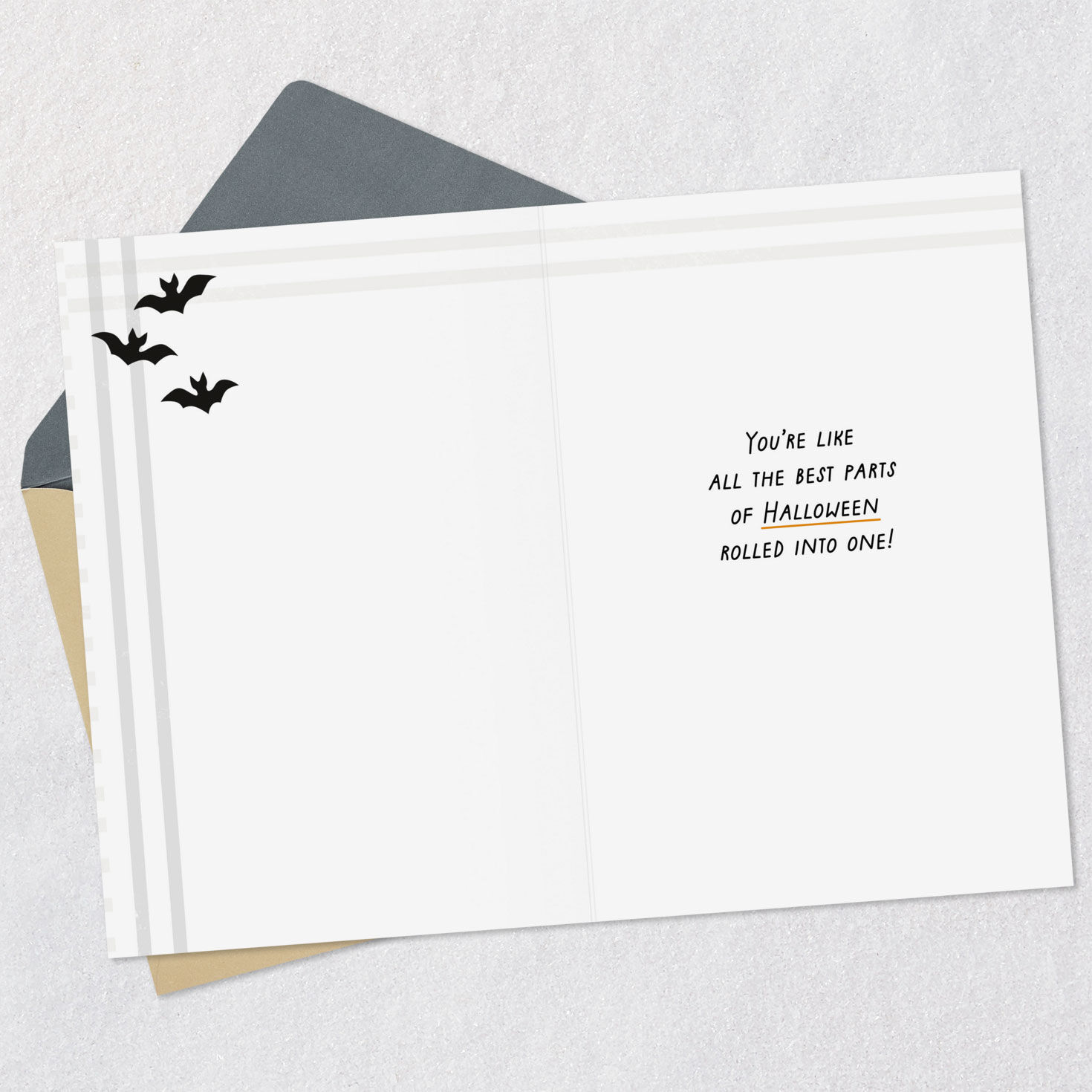 Cute Monsters Halloween Card for Grandson Open card with envelope image number 3