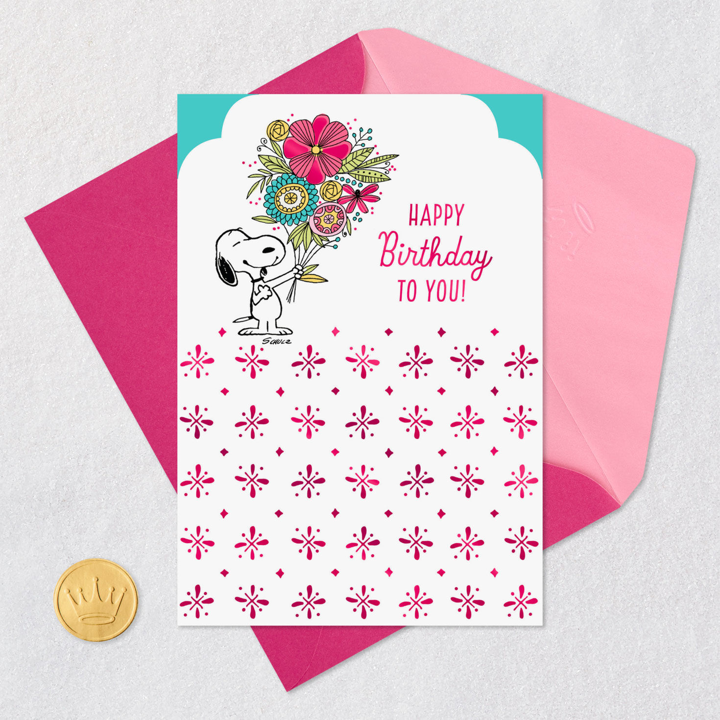 Peanuts&reg; Smiles and Fun, Snoopy Birthday Card for Her, , large image number 5