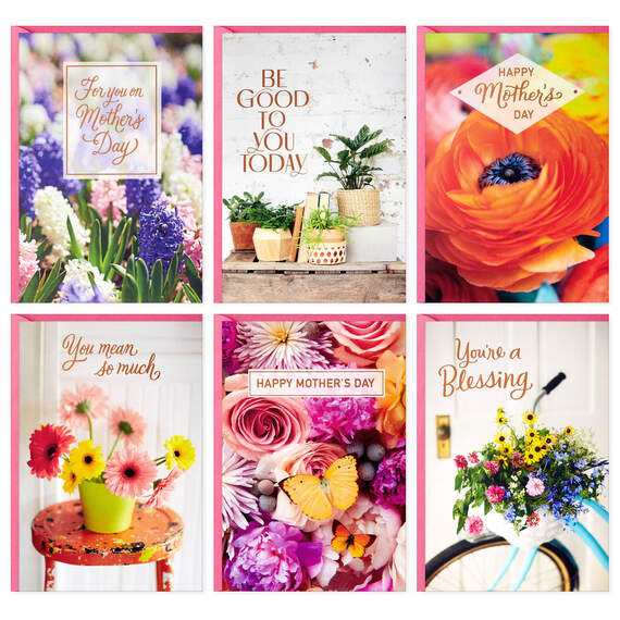 Gorgeous Florals Assorted Mother's Day Cards, Pack of 24, , large image number 1