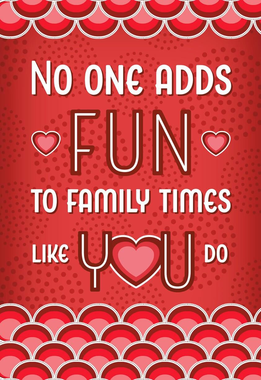 Family Fun Valentine's Day Card