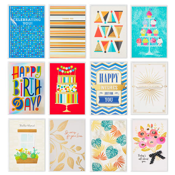 All-Occasion Assortment Boxed Cards, Pack of 12