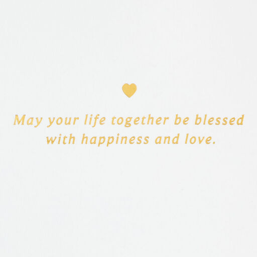 A Life Blessed With Love Religious Wedding Card, 