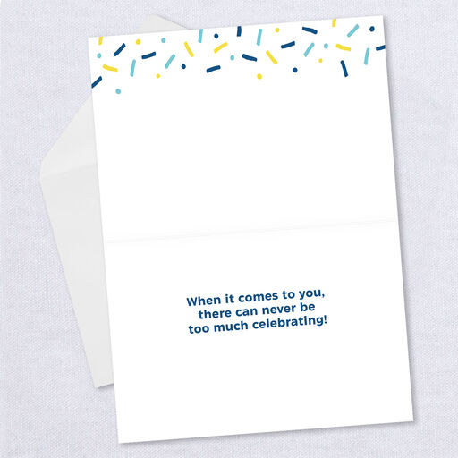 Personalized Celebration Confetti Birthday Photo Card, 