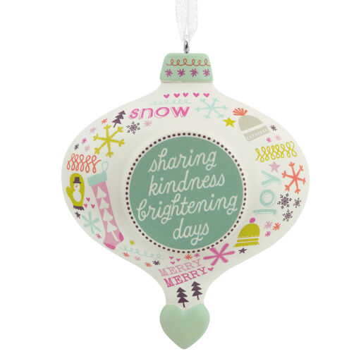 Sharing Kindness Brightening Days Caregiver Hallmark Ornament, 