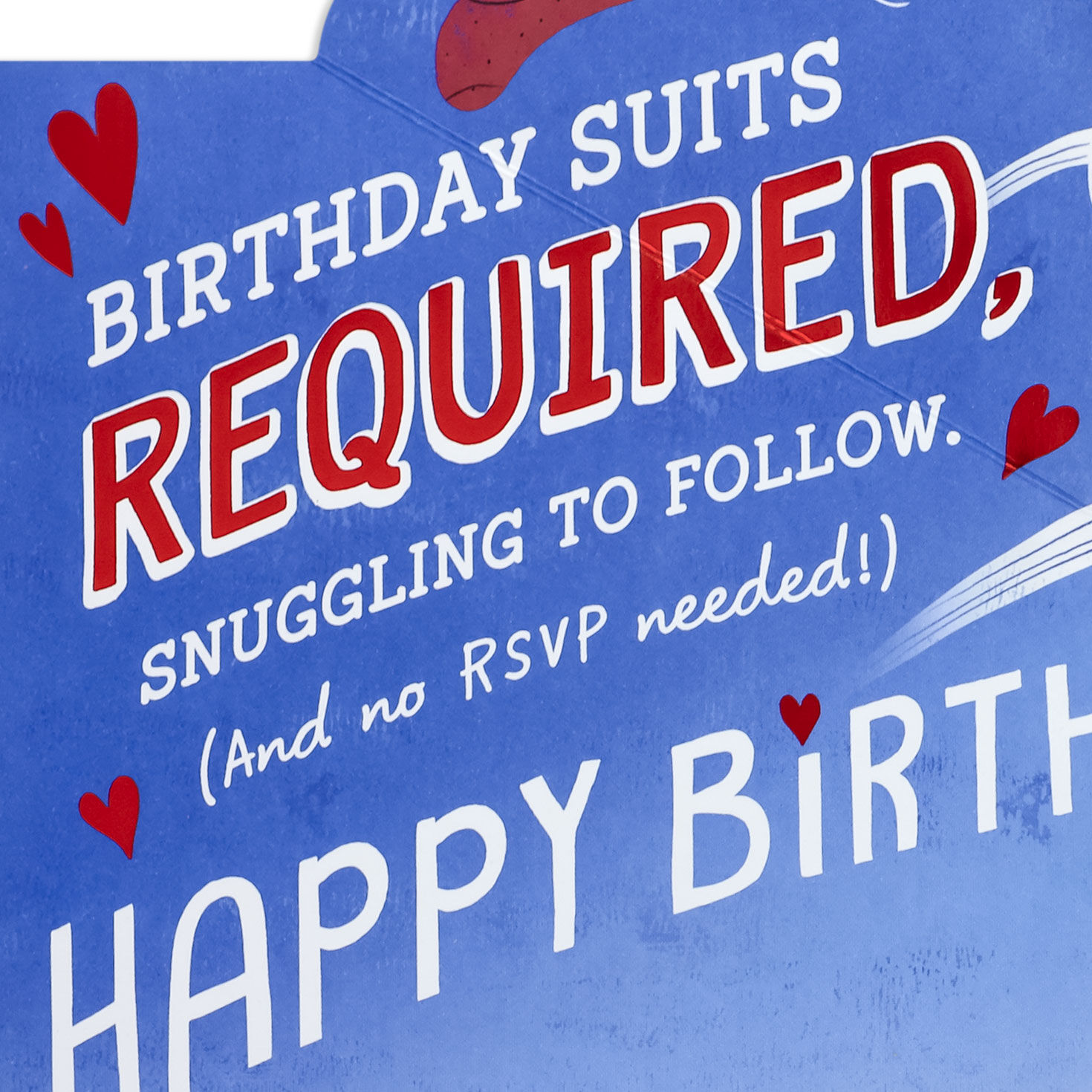 Clothes Flying Off Funny Birthday Card for Husband Sentiment image number 3
