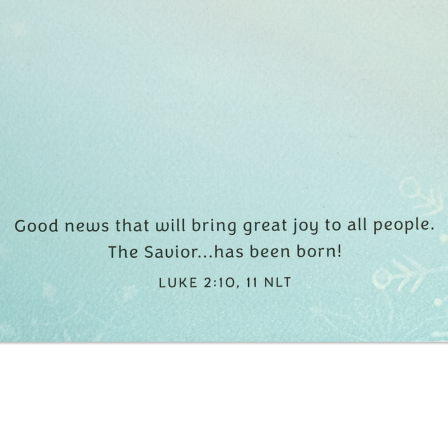 Gold Glitter Snowflake Religious Christmas Card Scripture image number 3