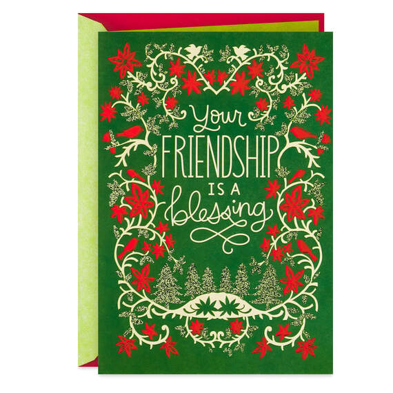 Your Friendship Is a Blessing Christmas Card