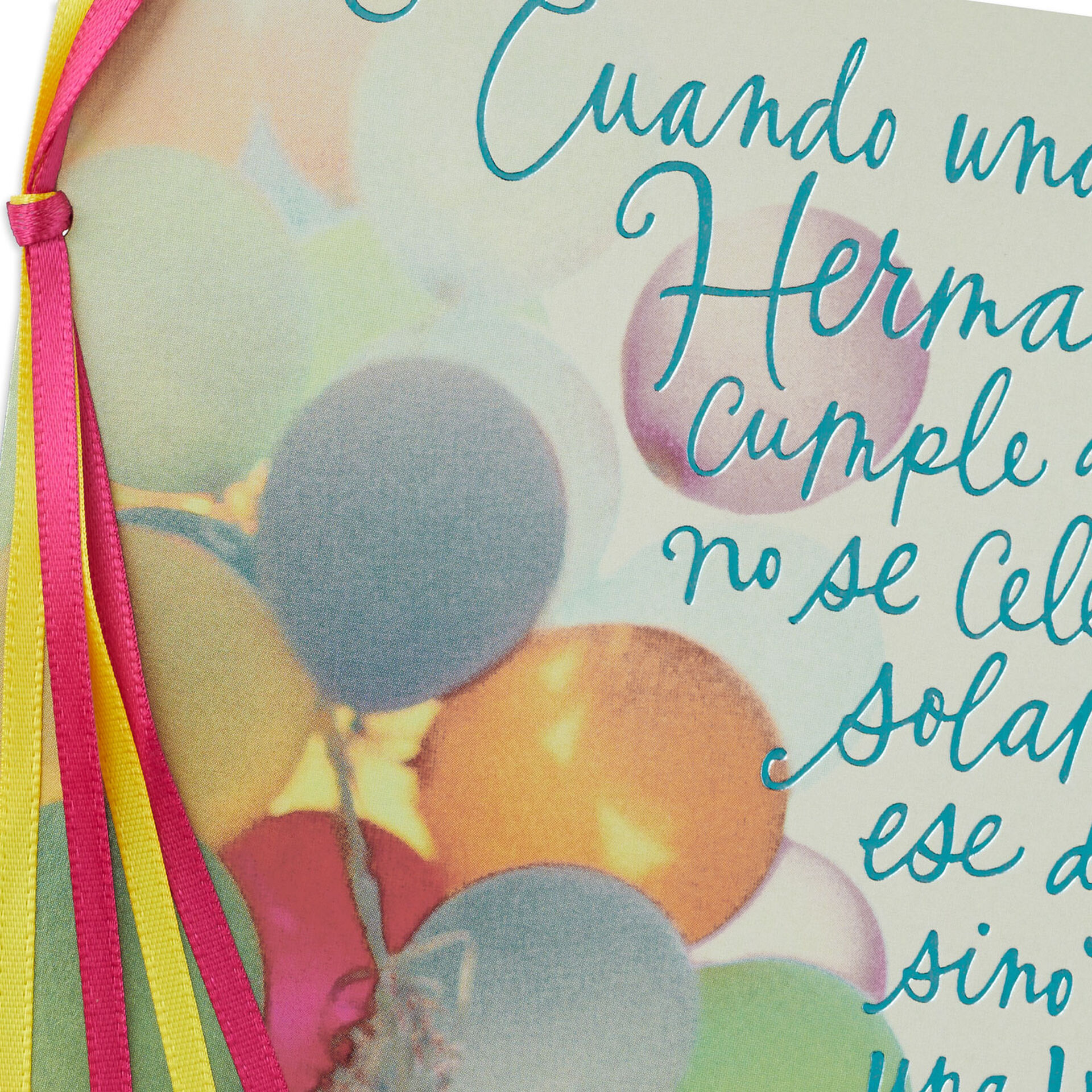 Lifetime of Memories SpanishLanguage Birthday Card for Sister