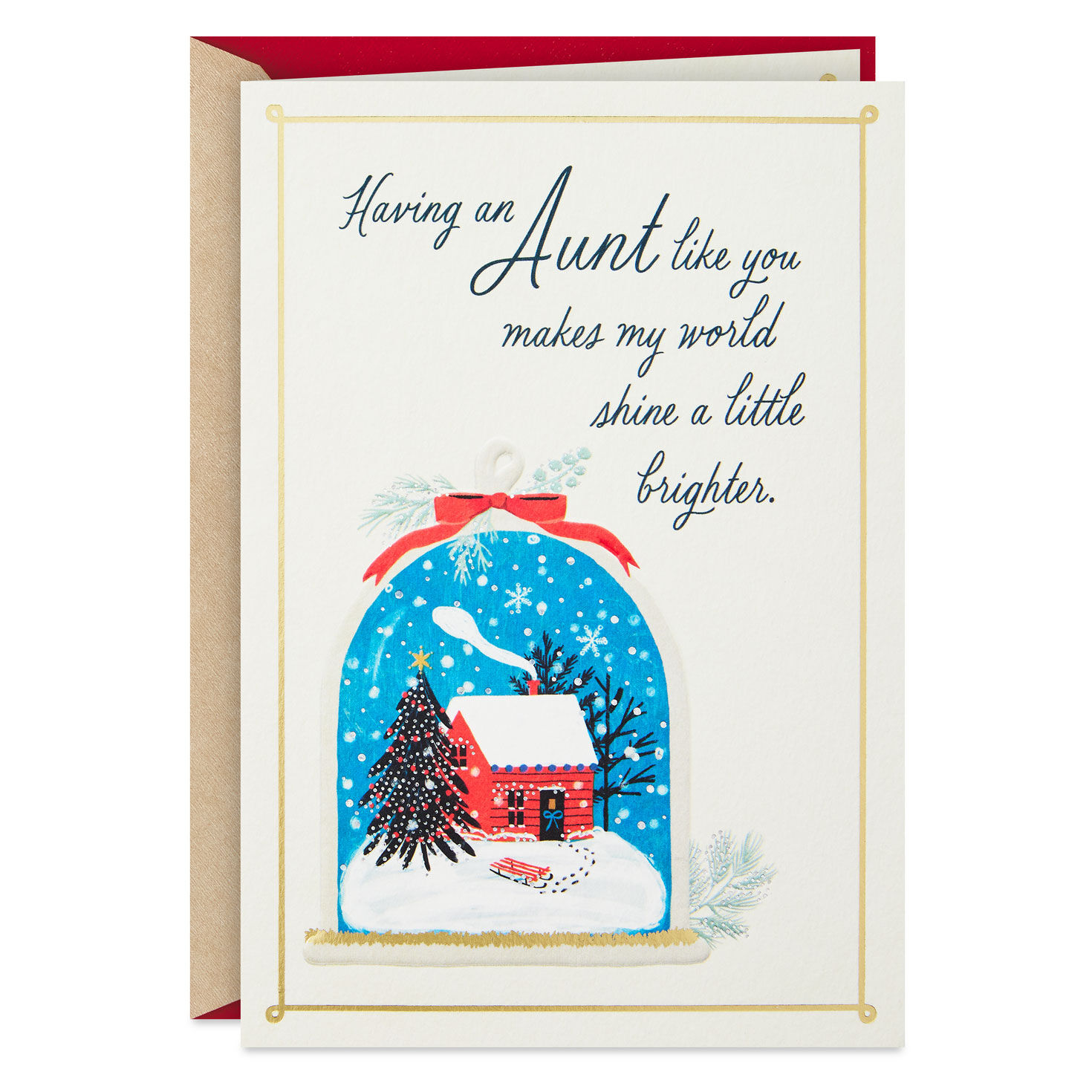 You Truly Are a Gift Christmas Card for Aunt
