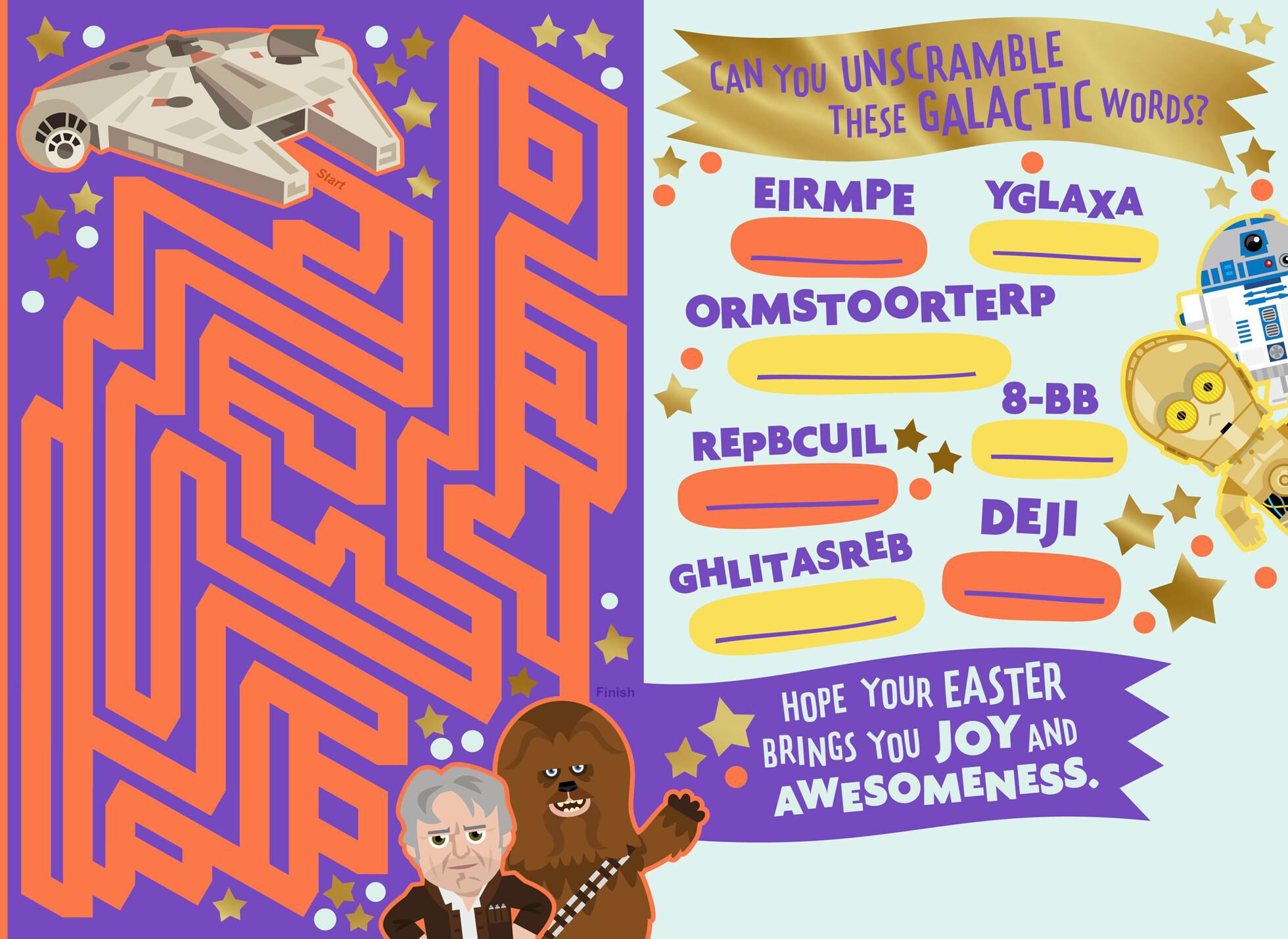 Star Wars™: The Force Awakens™ Kids Activities Easter Card