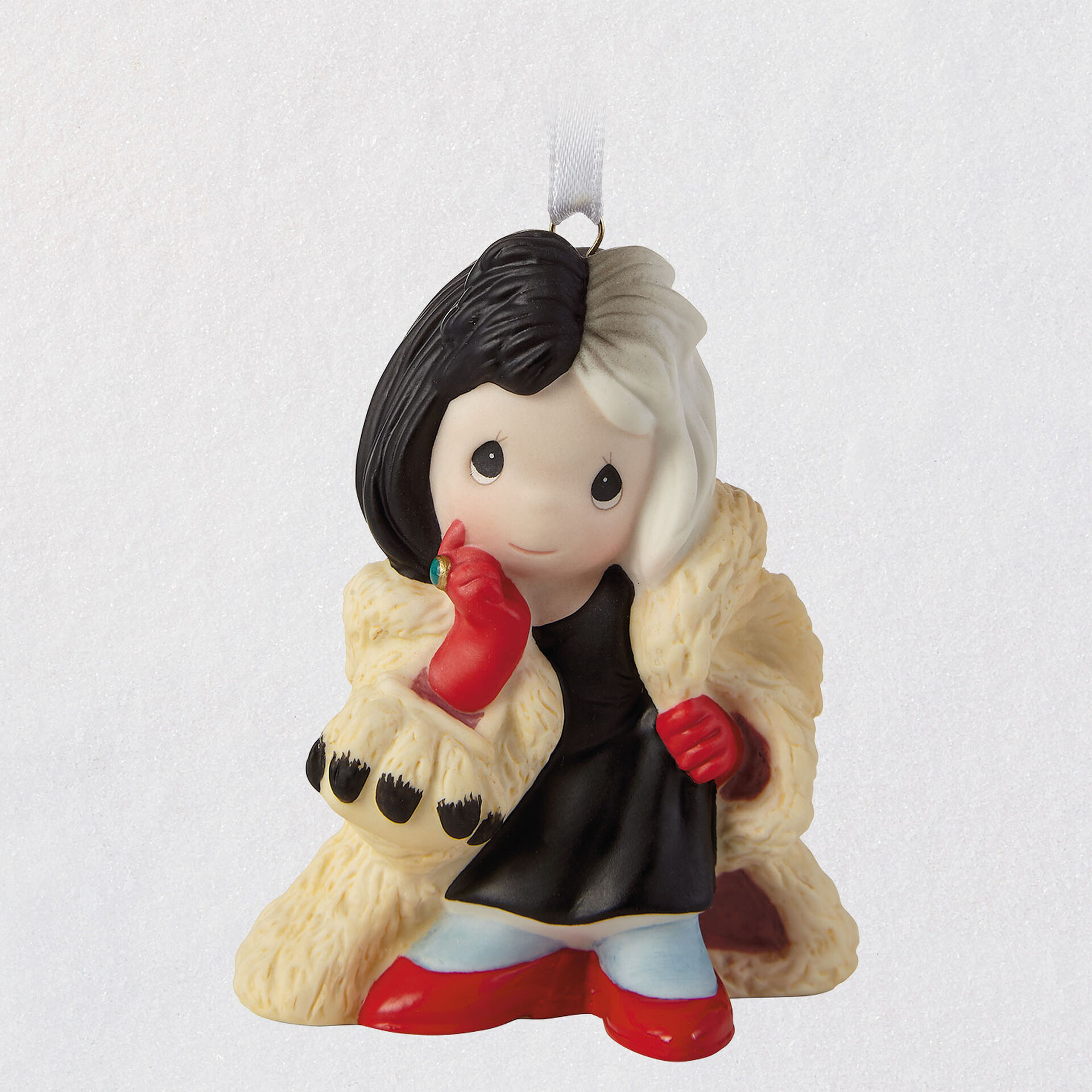 Disney 101 Dalmatians Cruella De Vil Precious Moments® Porcelain Ornament