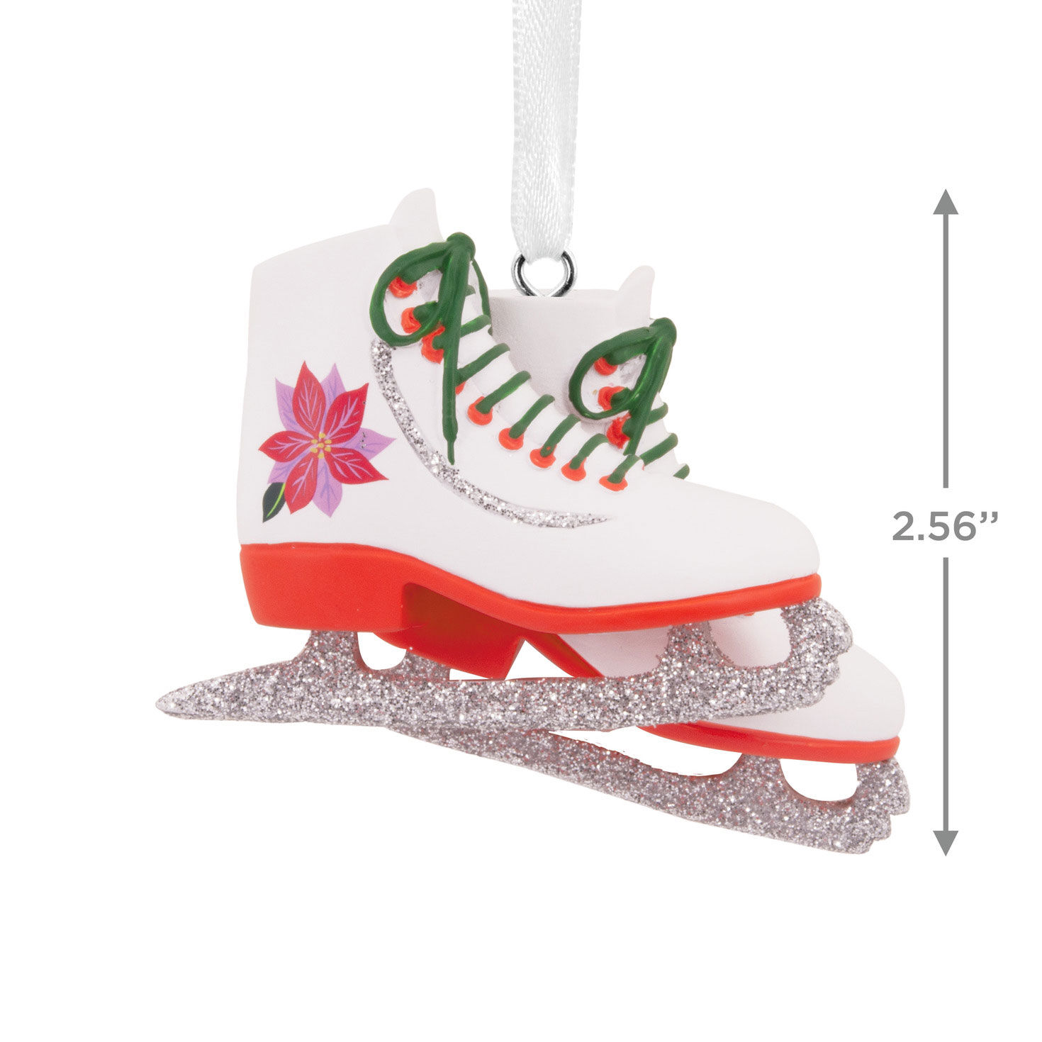 Ice Skates Christmas Ornament measurement image number 3