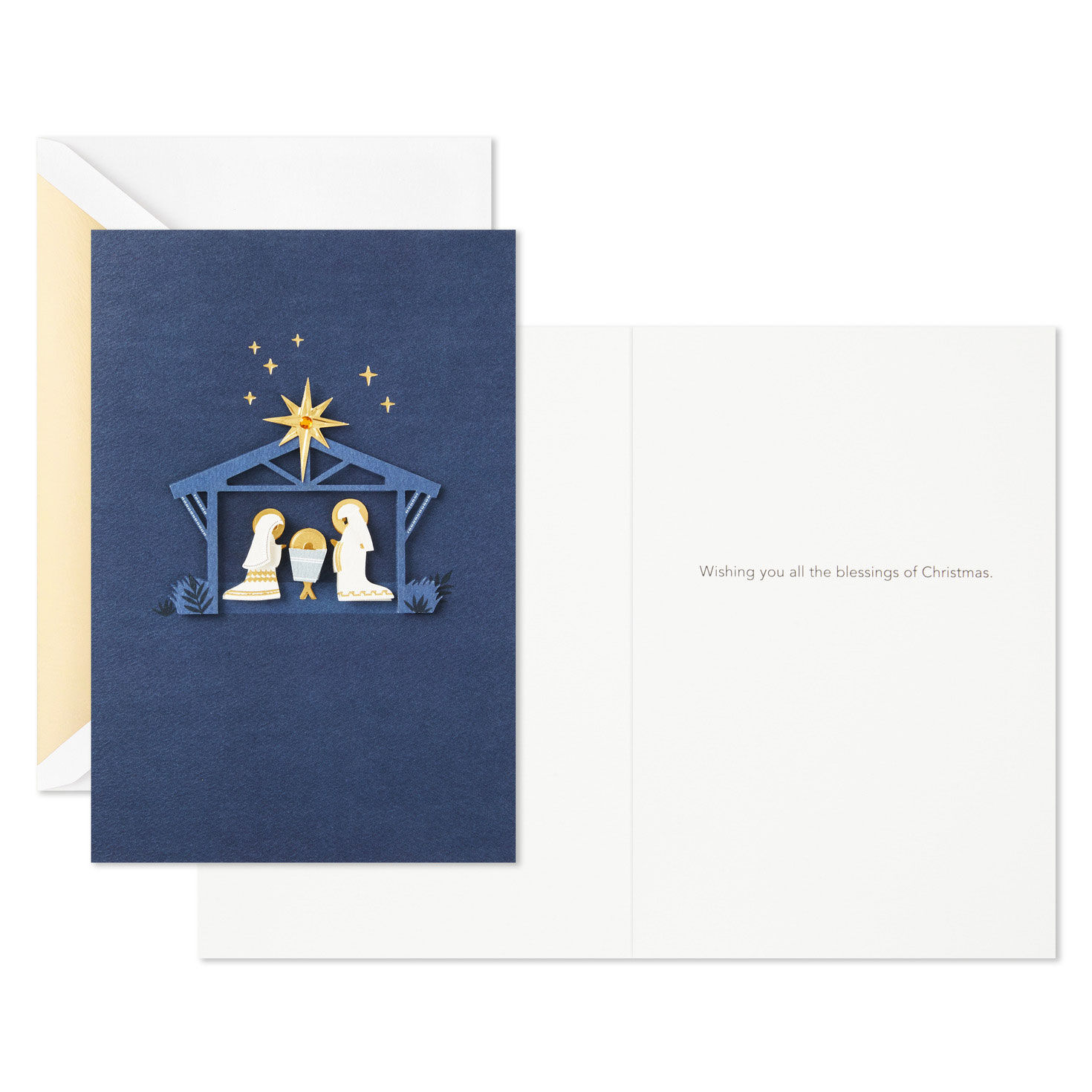 Nativity on Blue Boxed Christmas Cards, Pack of 10 for only USD 24.99 | Hallmark