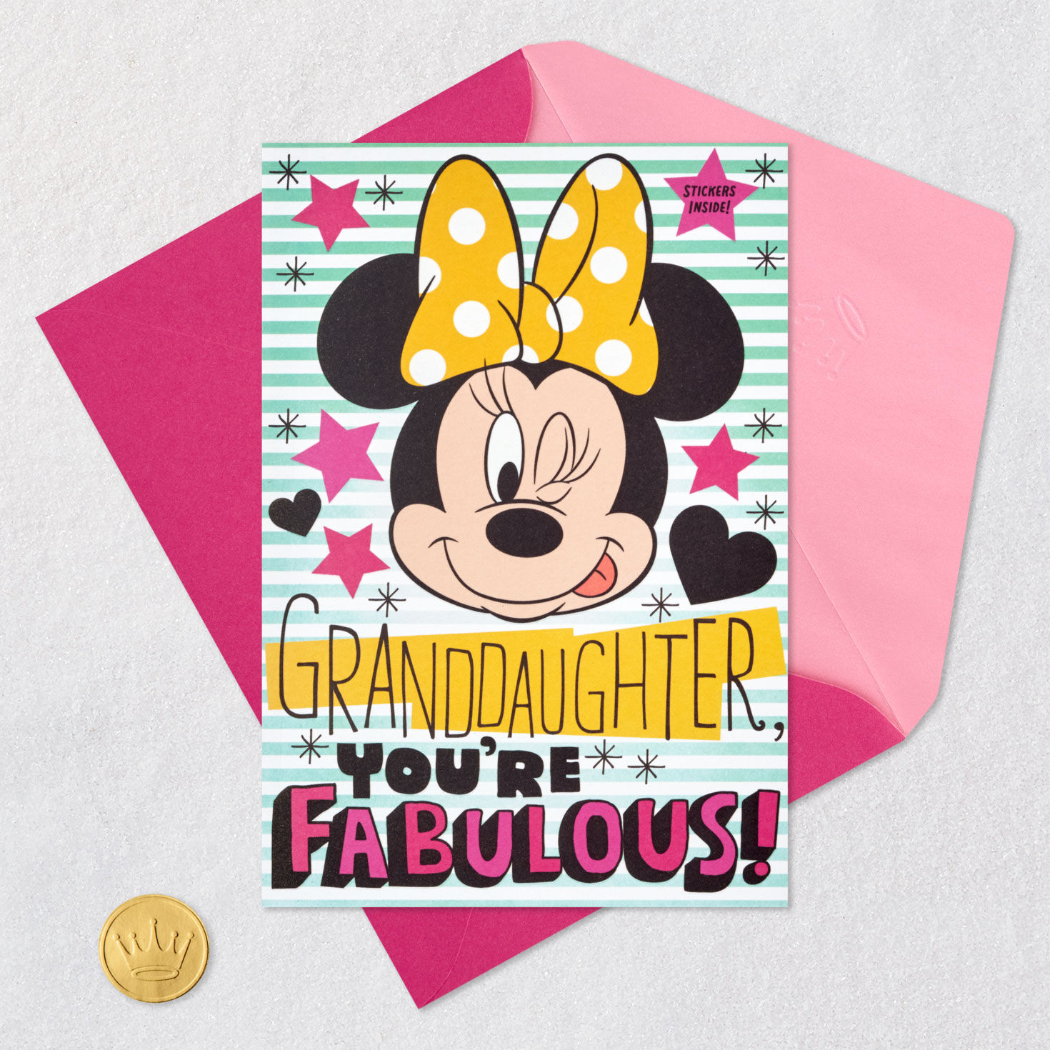 Hallmark Disney Minnie Mouse Birthday Card for Granddaughter