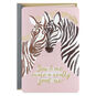 Cuddling Zebras Romantic Love Card Card Front image number 1