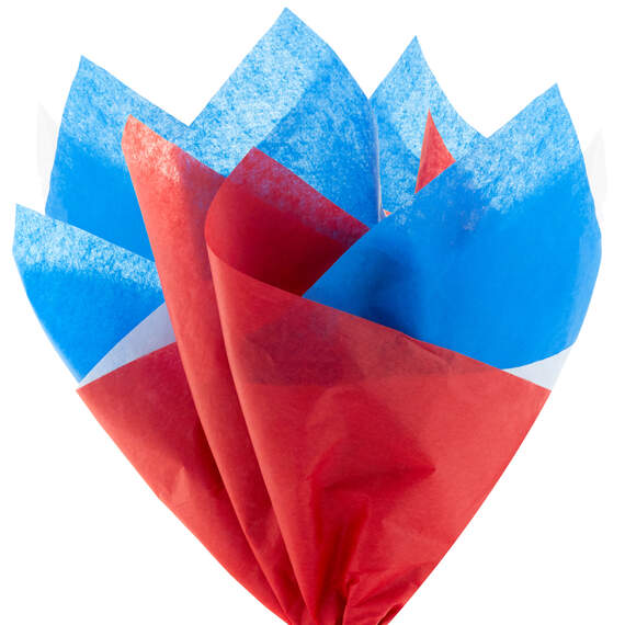 Red/White/Blue 3-Pack Bulk Tissue Paper, 120 sheets, Red/White/Blue, large image number 2