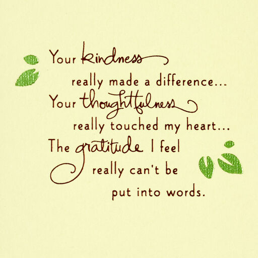 Your Kindness Really Made a Difference Thank-You Card, 