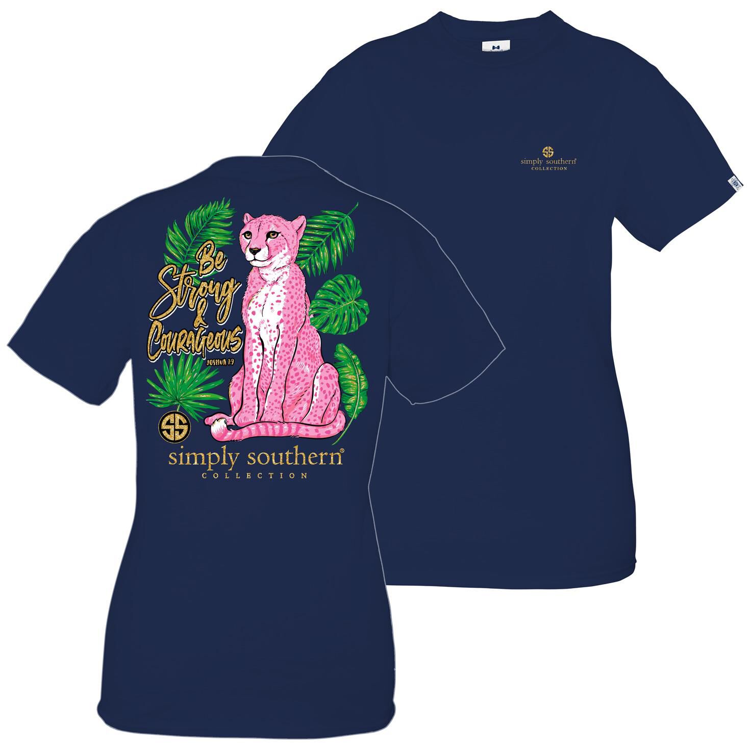 Simply Southern Strong And Courageous Women S Short Sleeve T Shirt