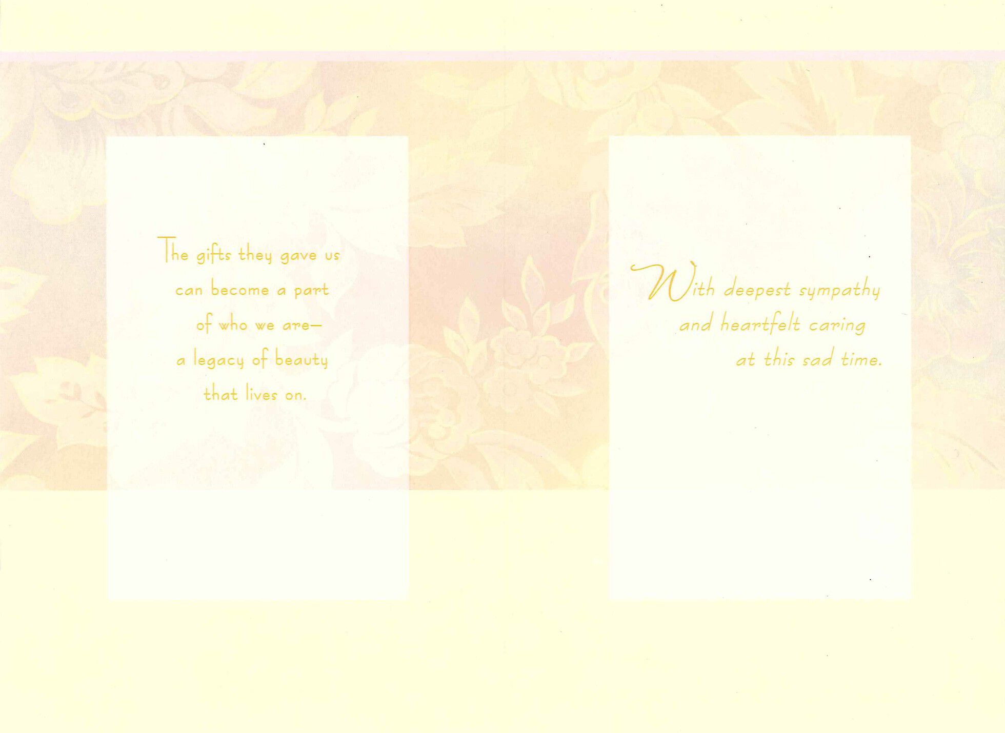 Pink Flowers Loss of Grandmother Sympathy Card