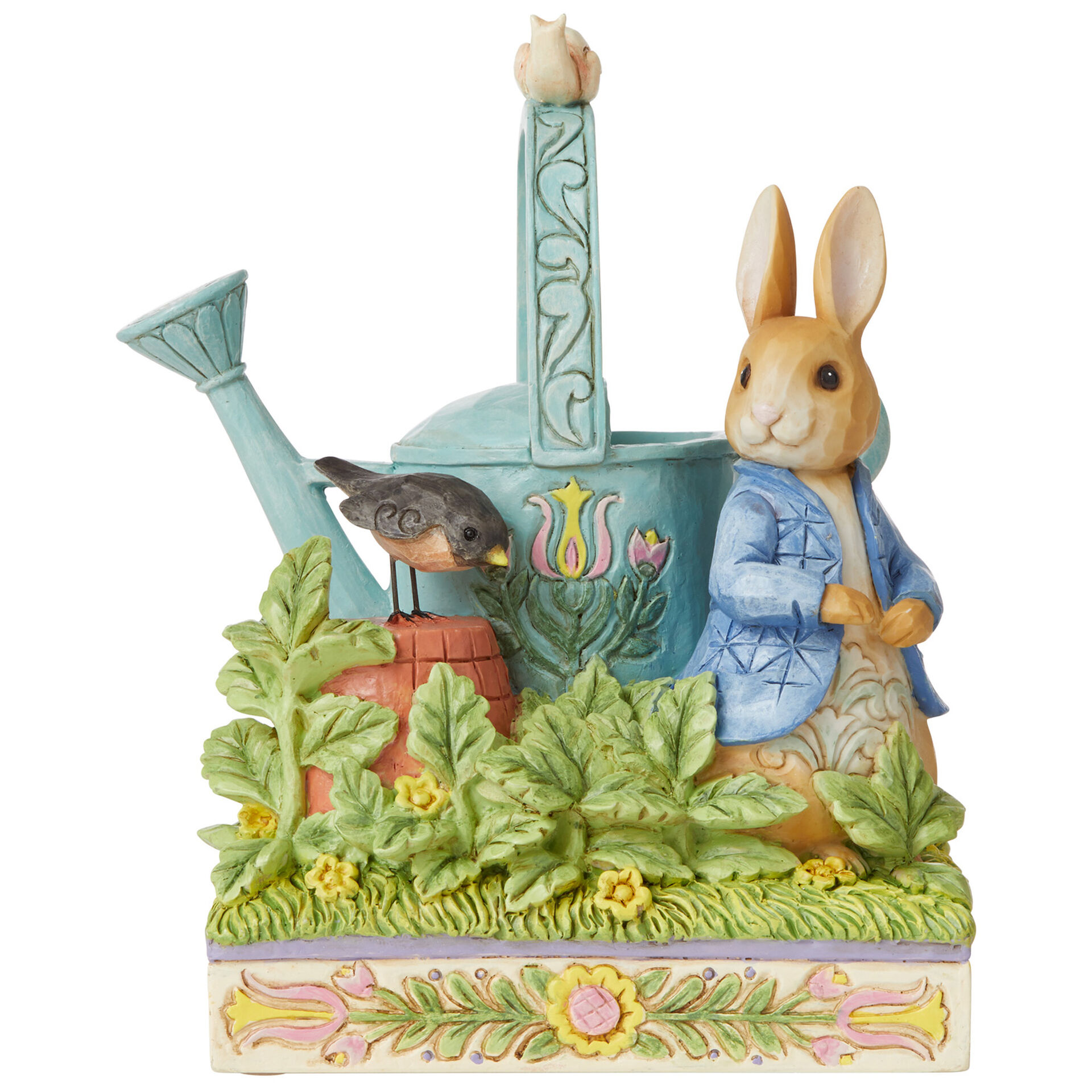 jim shore peter rabbit with watering can figurine 6
