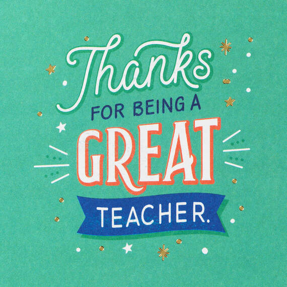You Make a Difference Thank You Card for Teacher, , large image number 2