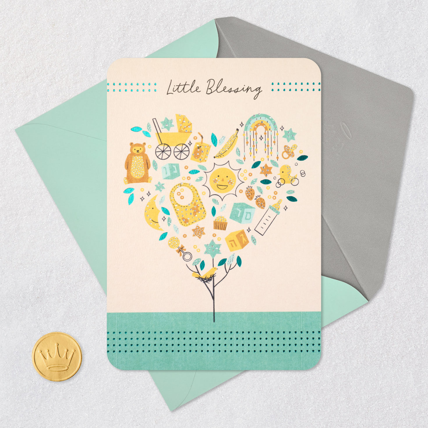 Mazel Tov on Your Sweet Little Blessing New Baby Card for only USD 4.99 | Hallmark