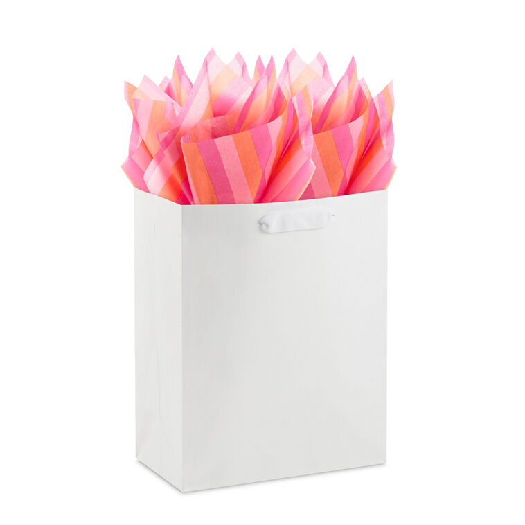 Warm Horizontal Stripes Tissue Paper, 6 sheets, Warm Stripe, large image number 4