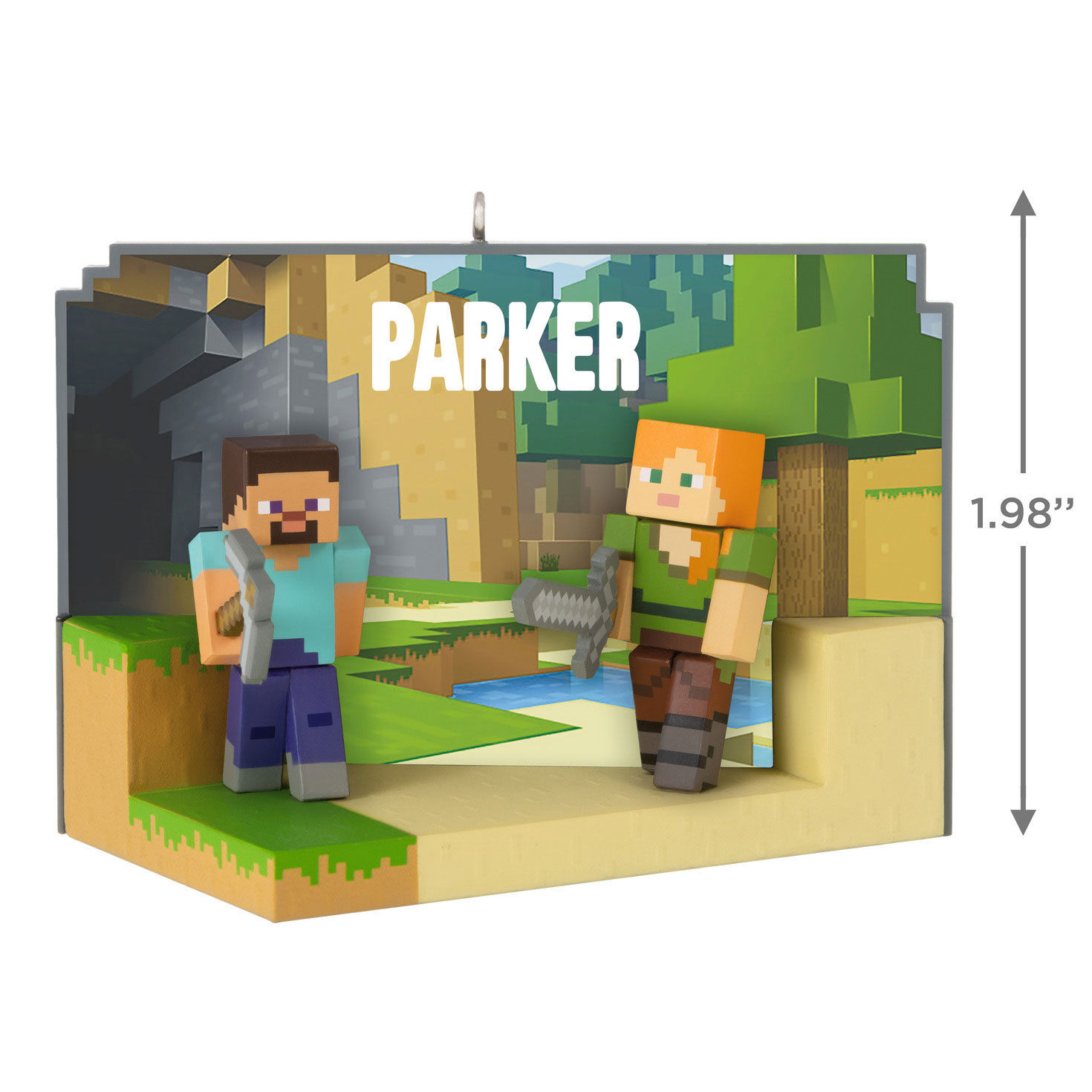 Minecraft My World Personalized Ornament, Custom Text, , large image number 3