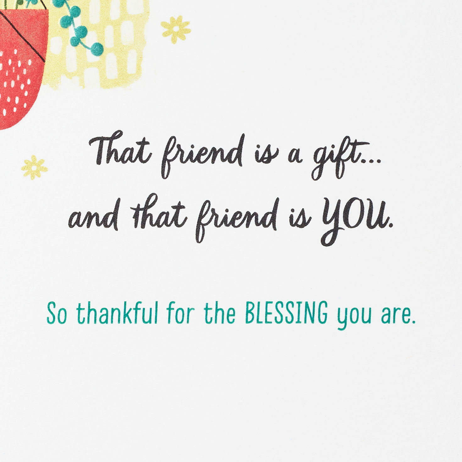 Thankful for You Christian Friendship Card Sentiment image number 2