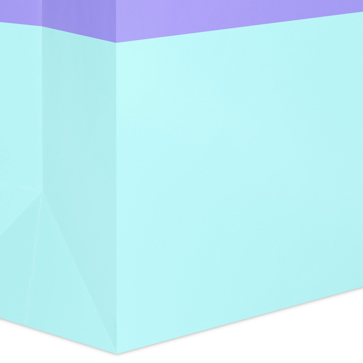 Lavender and Aqua Large Gift Bag Base/Side Detail image number 5