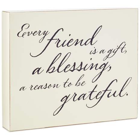 Friends Are a Blessing Wood Quote Sign, 7x6, , large