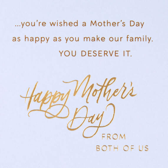 You Make Our Family Happy Mother's Day Card From Both, , large image number 2