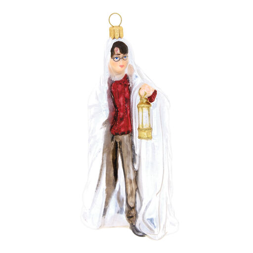 Harry Potter™ Using the Invisibility Cloak™ Glass Ornament, 