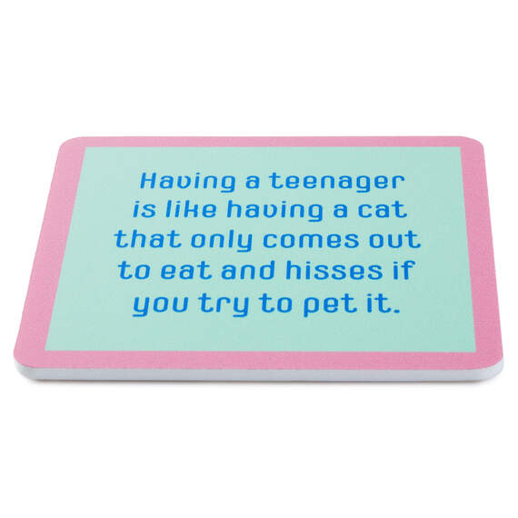 Drinks on Me Eat and Hiss Funny Coaster, , large image number 2