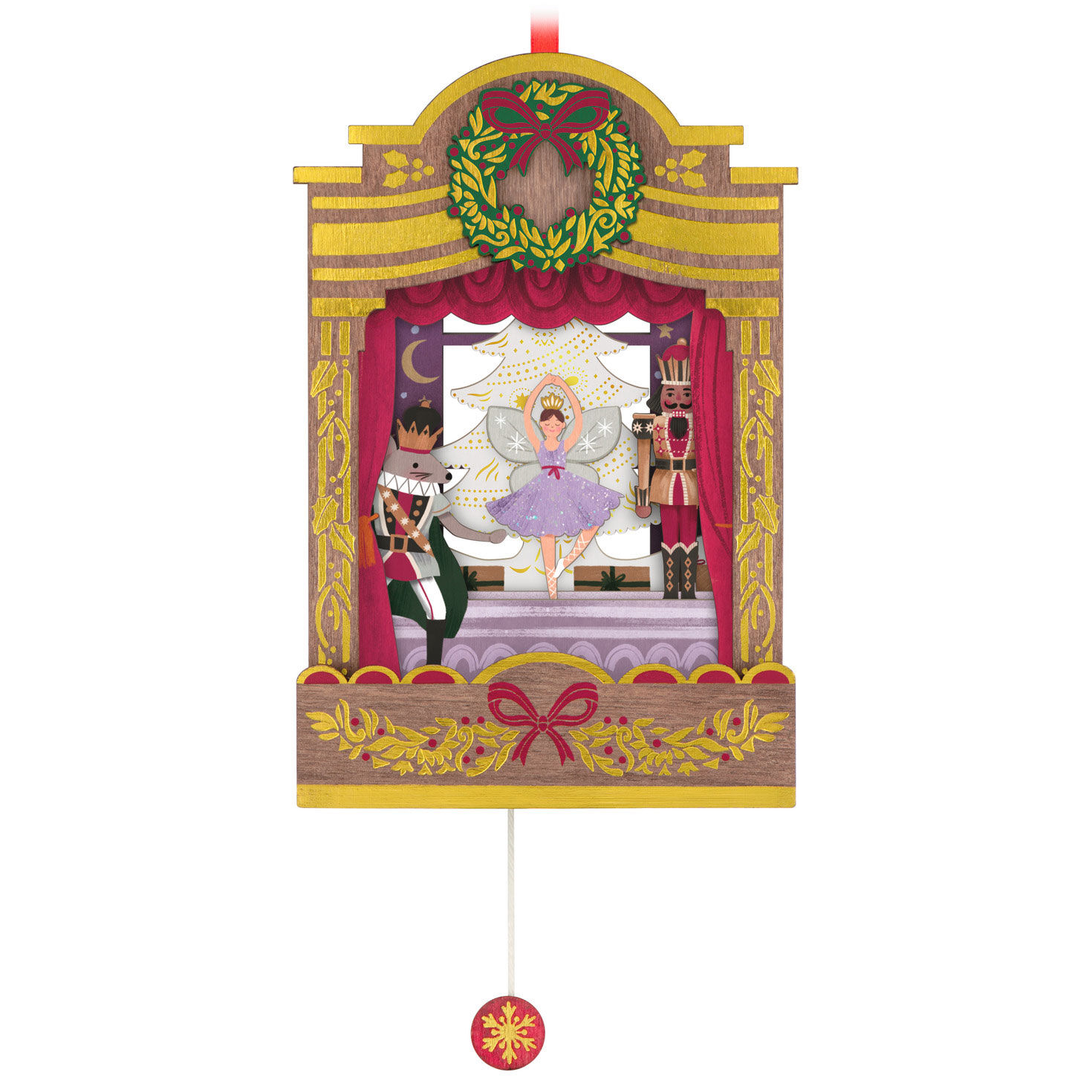The Nutcracker Ballet Musical Papercraft Ornament With Motion