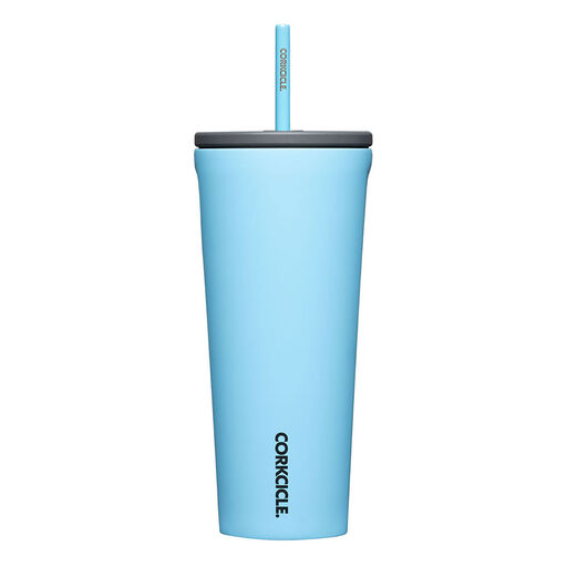 Corkcicle Santorini Aqua Stainless Steel Tumbler, 24oz., 
